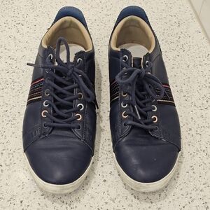 Paul Smith Navy Men's Sneakers Rainbow Stripe Sz 11 US